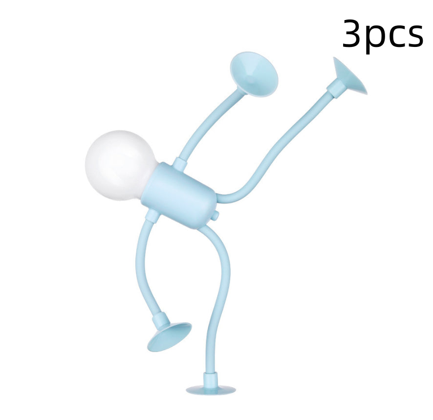 Kreatives Bulb-Man Nachtlicht (Biegsame Deko-Lampe)