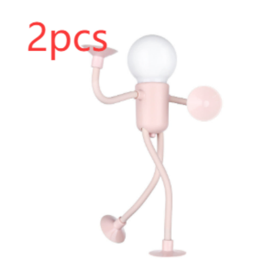 Kreatives Bulb-Man Nachtlicht (Biegsame Deko-Lampe)