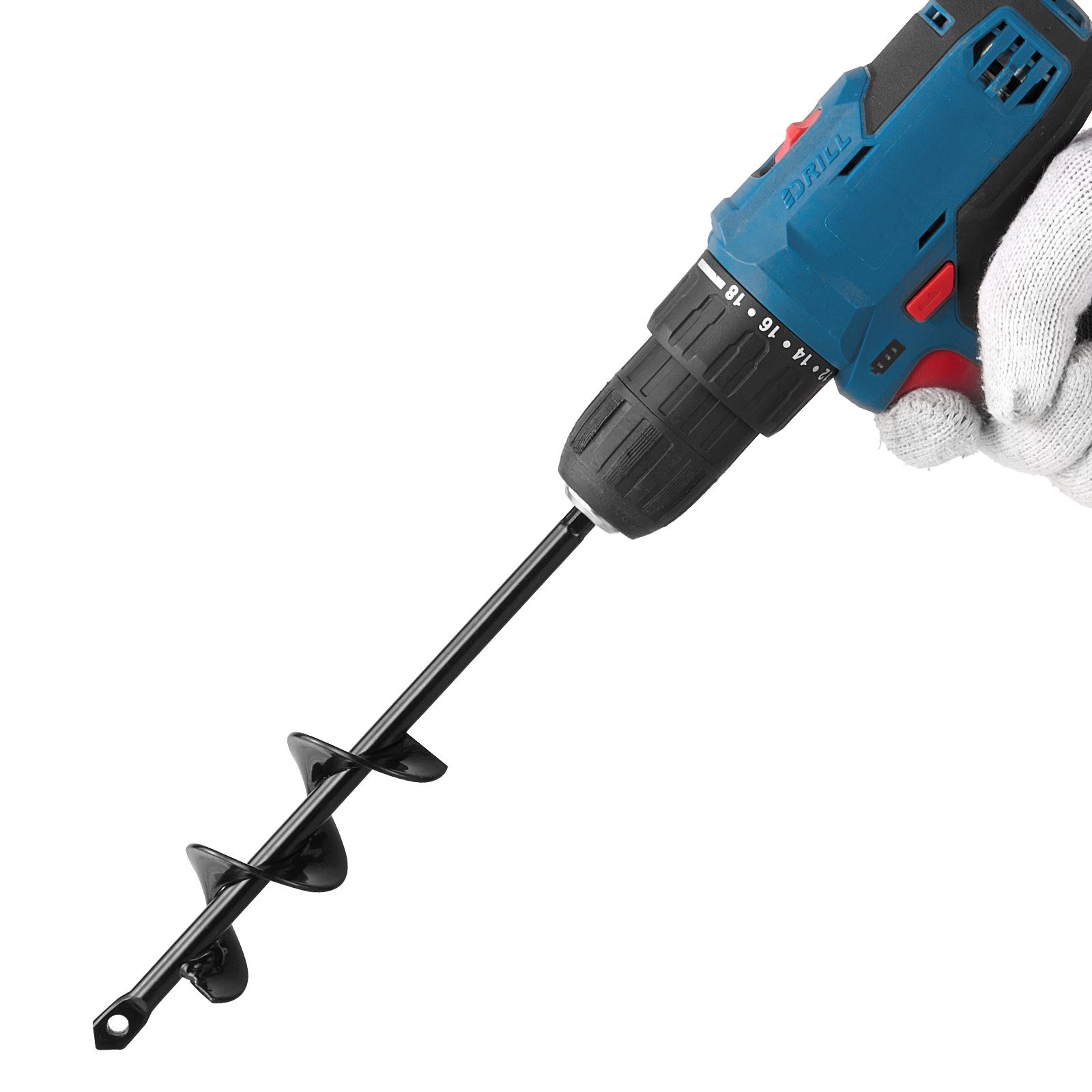 Profi Garten-Erdbohrer für Bohrmaschinen (4 x 22 cm)